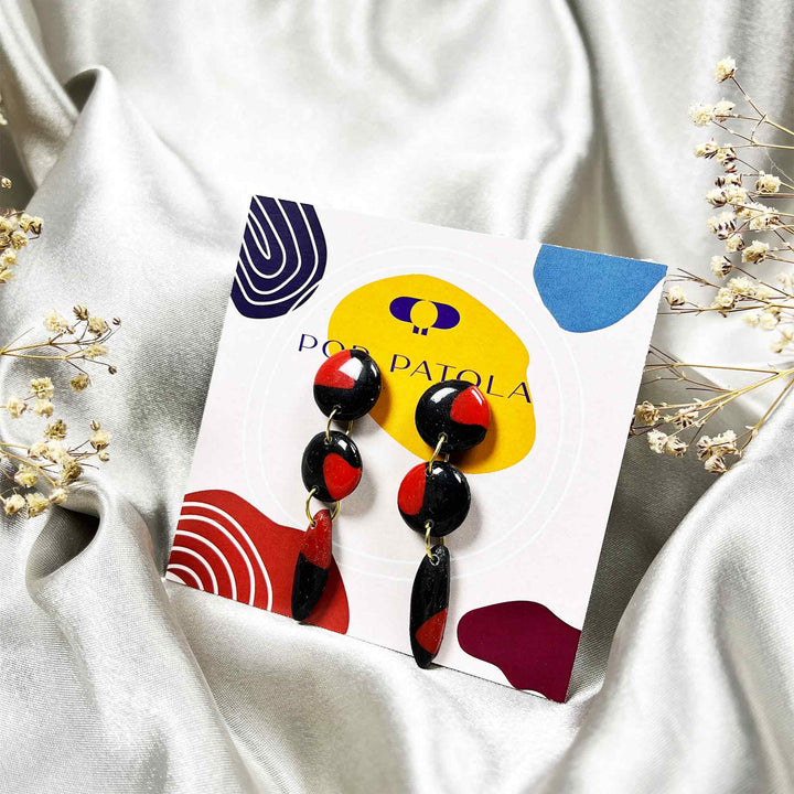 handmade clay earring