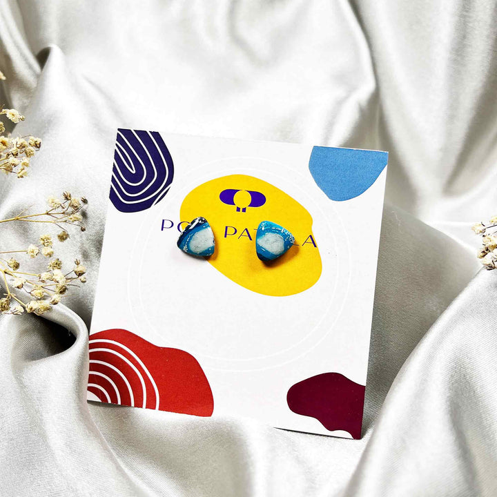Handmade abstract statement earrings