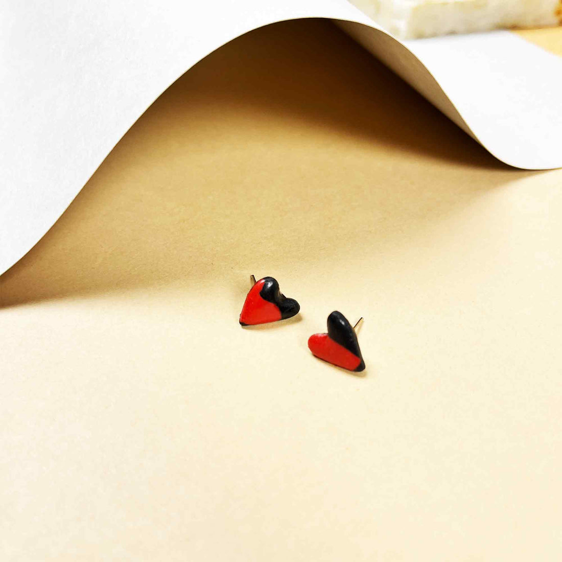 Cute red earrings for gifting