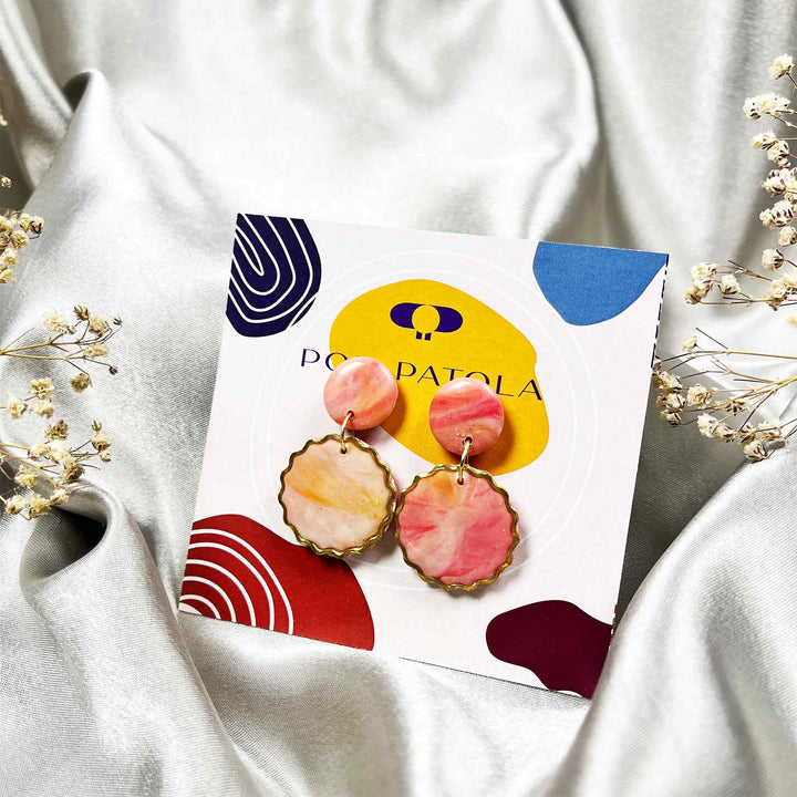 Handmade polymer clay earrings for gifting