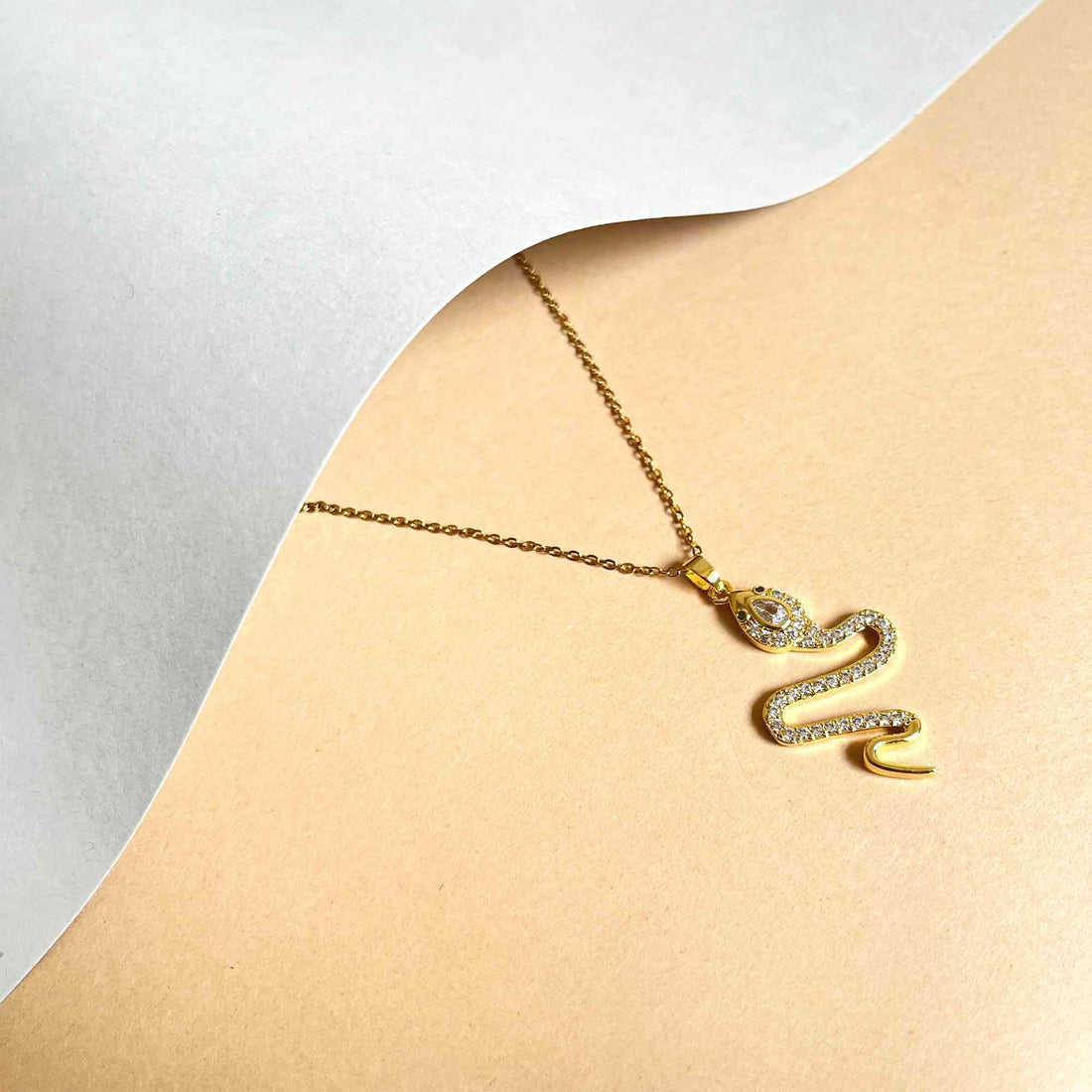 Women Minimal Gold Plated Necklace